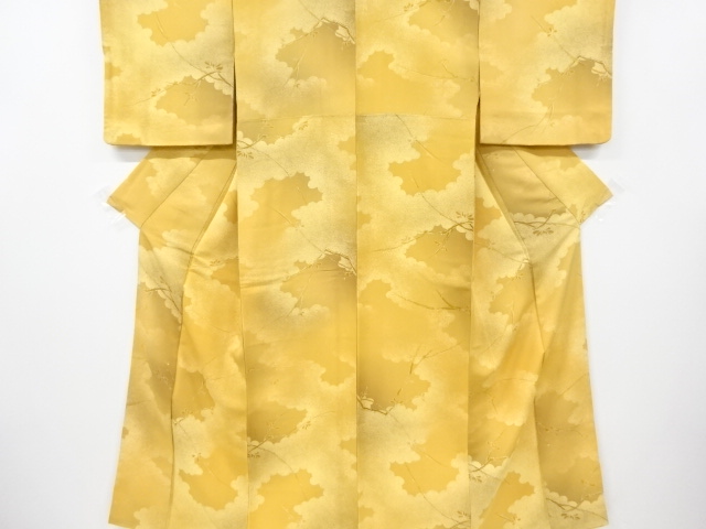JAPANESE KIMONO / VINTAGE KOMON KIMONO / CLOUD & BRANCH FLOWER